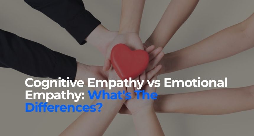 Hands coming together to represent cognitive and emotional empathy