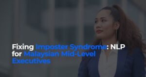 Photo of a female executive thinking of imposter syndrome