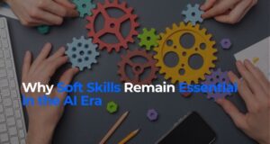 Photo of people playing with gears, symbolizing soft skills in the workplace